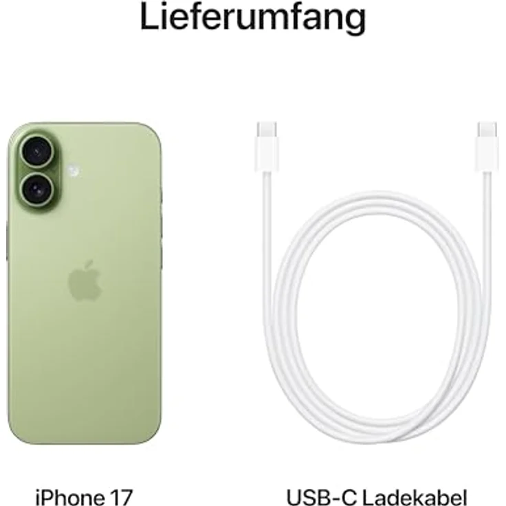 Apple iPhone 17 (256 GB, Sage, 6.30", Dual SIM, 5G), Smartphone, Grün – Bild 6