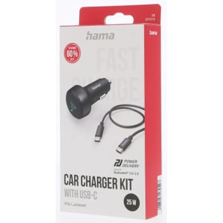 Hama Kfz-Ladeset USB-C, 25 Watt, Schwarz – Bild 9
