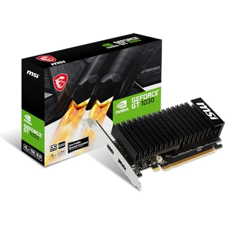 MSI GeForce GT 1030 4GHD4 LP OC Grafikkarte, Next-Gen-Grafikkarte – Bild 1