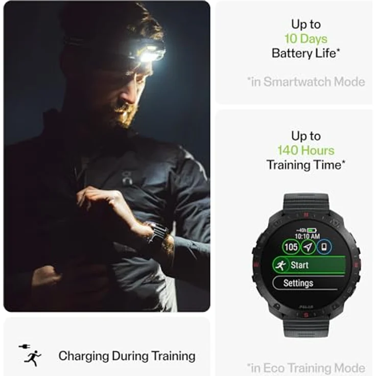 Polar Grit X2 Pro (48.60 mm, Edelstahl, S, L), Sportuhr + Smartwatch – Bild 5