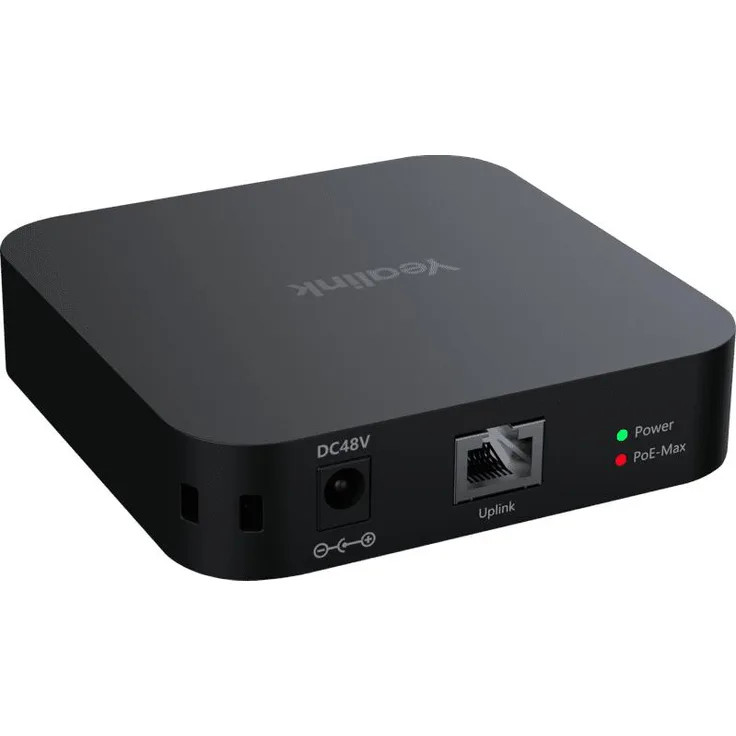 Yealink RCH40 E2, Netzwerk Switch mit 4 Ports für Konferenzgeräte, Schwarz