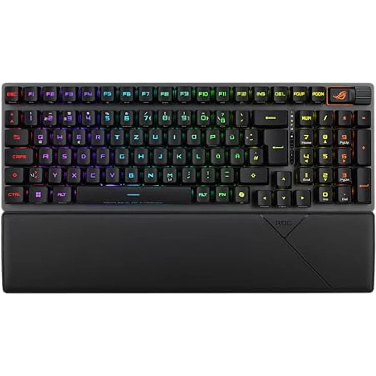ASUS ROG Strix Scope II 96 RX Wireless Black kabellose optische Gaming-Tastatur (Bluetooth, 2,4 GHz, kabelgebunden USB, Streaming-Hotkeys, ROG RX Optical Switches, ROG-Tastaturstabilisatoren) – Bild 1