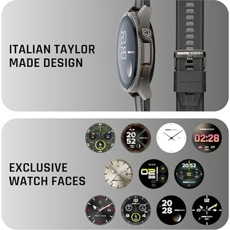Interphone Smartwatch Zero, 1,43" TFT Full-Touch-Display, Bluetooth-Verbindung, schwarz – Bild 5