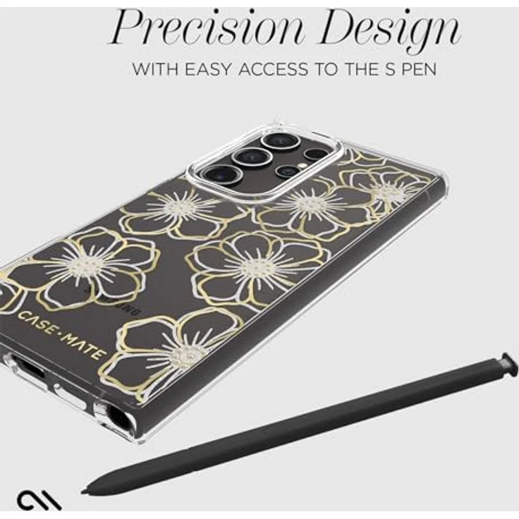Case-Mate Schutzhülle für Samsung Galaxy S24 Ultra, 17,3 cm (6,8 Zoll), kratzfest mit 3,6 m Fallschutz, Blumen-Edelstein-Design, kompatibel mit kabellosem Laden – Bild 5