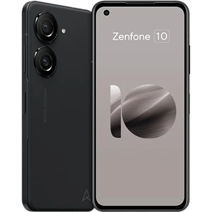 Asus Zenfone 10 Smartphone (5,9" AMOLED Display, 50MP Dual-Kamera, 4300 mAh Akku, Android 13.0, Snapdragon 8 Gen 2, IP68, 16GB RAM, 512GB Speicher) Midnight Black