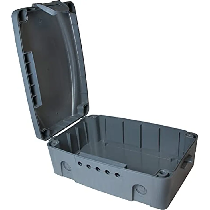 LogiLink LPS223 - wetterfeste Elektronik Box für den Aussenbereich (Outdoor) in grau mit Staub und Spritzwasserschutz (IP54), 32x21x11.5cm – Bild 3