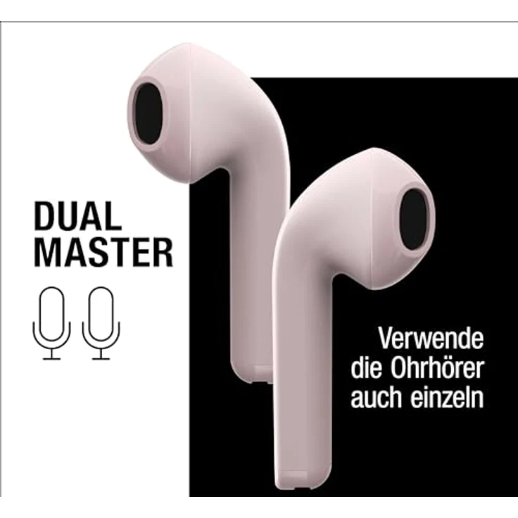 Fresh'N Rebel Twins Core True Wireless earbuds - Smokey Pink (30 h, Kabellos), Kopfhörer – Bild 4