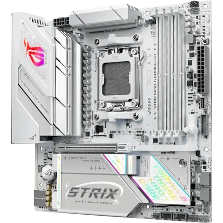 Asus ROG Strix B850-G Gaming WiFi, High-End Mainboard für Intel 13/14. Gen, DDR5-Unterstützung, RGB, Weiß – Bild 5