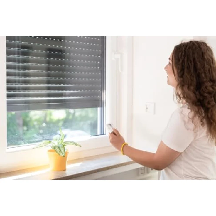 Schellenberg Funk-Rollladenmotor Maxi Premium 10 Nm für 60 mm Achtkantwelle, Smart Home fähig, Sprachsteuerung mit Alexa und Google Home, bidirektionale Steuerung – Bild 4