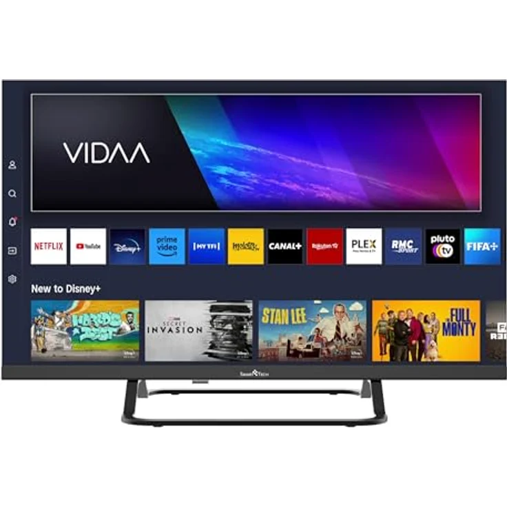 Smart Tech 24HV02V, 24 Zoll HD Smart TV mit 3xHDMI, 2xUSB, Hotel Mode und Streamingdiensten wie Netflix, YouTube, Disney+ – Bild 2