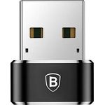 Baseus CAAOTG-01 - Mini-Adapter Typ C weiblich auf USB 2.0 männlich - 5A max USB 2.0 - 480 Mbit/s – Schwarz - Preisvergleich