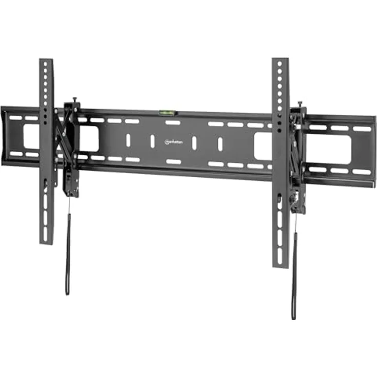 MANHATTAN Anti-Diebstahl TV-Wandhalterung, neigbar und ausziehbar für 43-90 Zoll Bildschirme, max. 75 kg, schwarz