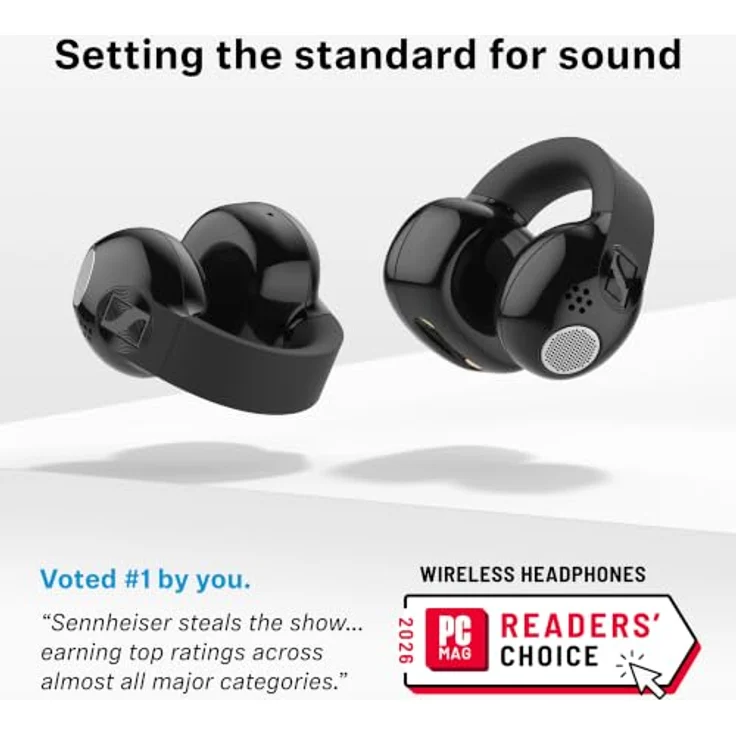 Sennheiser Accentum Clip In-Ear Bluetooth Kopfhörer TWS, kabellos mit 9 h Laufzeit und IP54, Schwarz – Bild 9