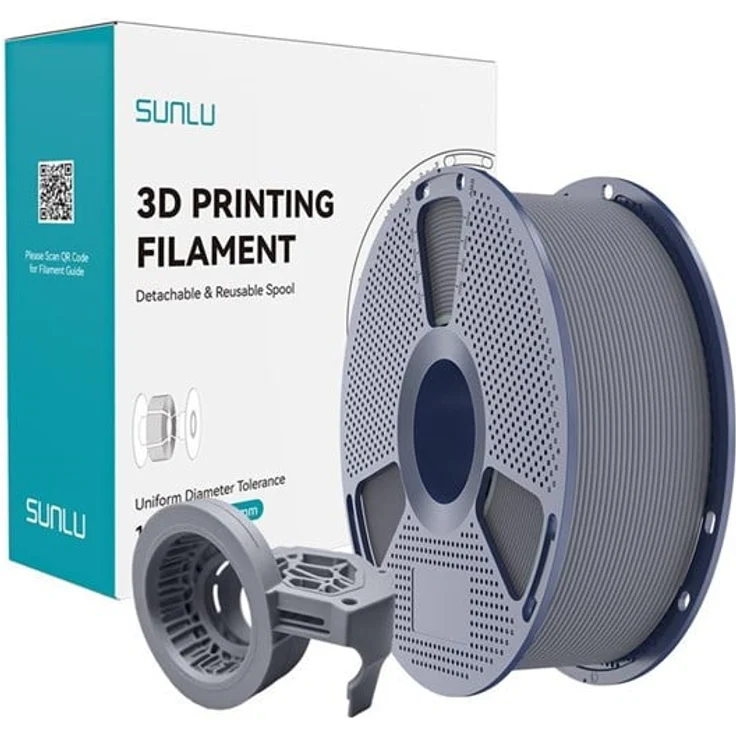 Sunlu PETG High-Speed Matte Filament (Grau) für präzisen 3D-Druck, Druckgeschwindigkeit bis 600 mm/s