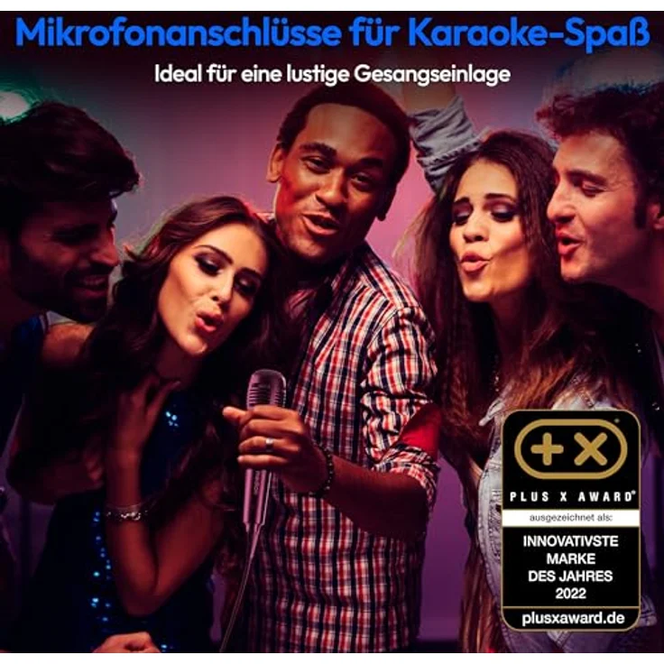 MEDION LIFE® P61468 Partylautsprecher, Bluetooth® 5.0, 44W RMS, X-Bass, Lichteffekte, Mikrofon, PLL-UKW – Bild 2