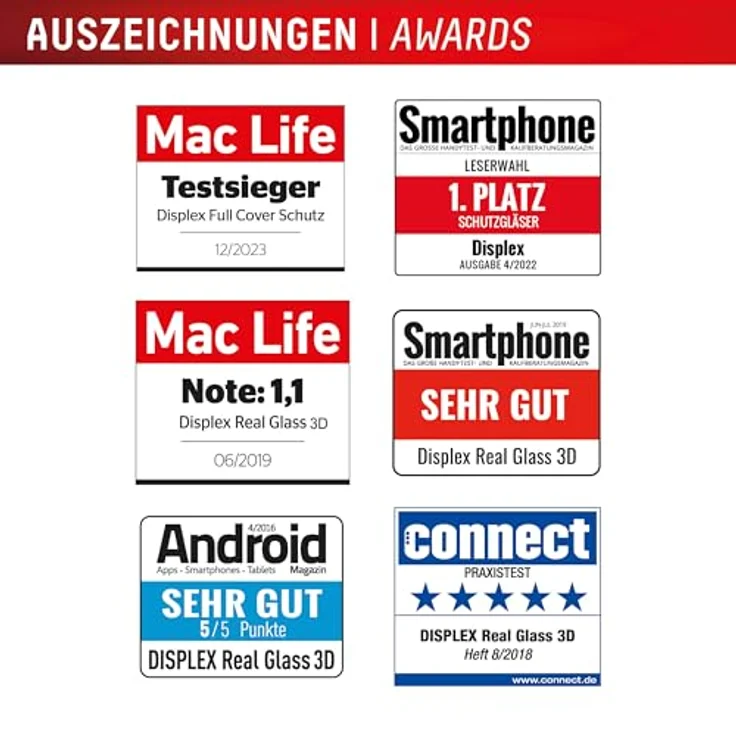 Displex Premium Schutzglas (Full Cover, 10H) für Samsung Galaxy A56, kratzer-resistente Schutzfolie, hüllenfreundlich, transparent – Bild 5