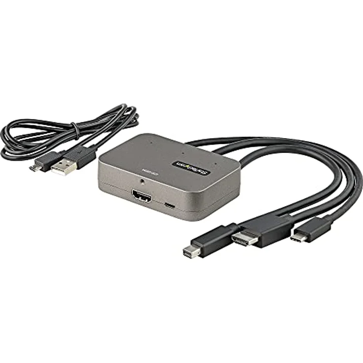 StarTech.com 3-in-1 Multiport auf HDMI Adapter - 4K 60Hz USB-C HDMI oder Mini DisplayPort auf HDMI Konverter für Konferenzräume - Digitaler AV Videoadapter für HDMI Monitor/Display (CDPHDMDP2HD) – Bild 5
