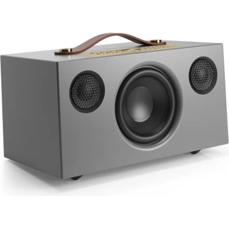 Audio Pro C5 MKII - Tragbarer Multiroom Lautsprecher mit Bluetooth & WiFi - Kabelloser Smart Speaker mit App-Steuerung für Air Play, Spotify Connect - Grau – Bild 1