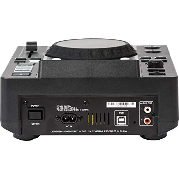 Gemini Sound MDJ-500 - Professioneller Media Player mit 4 Hot Cues und Auto / Manual Looping, Farbbildschirm, MIDI, 24-Bit / 192kHz Soundkard, Black – Bild 4
