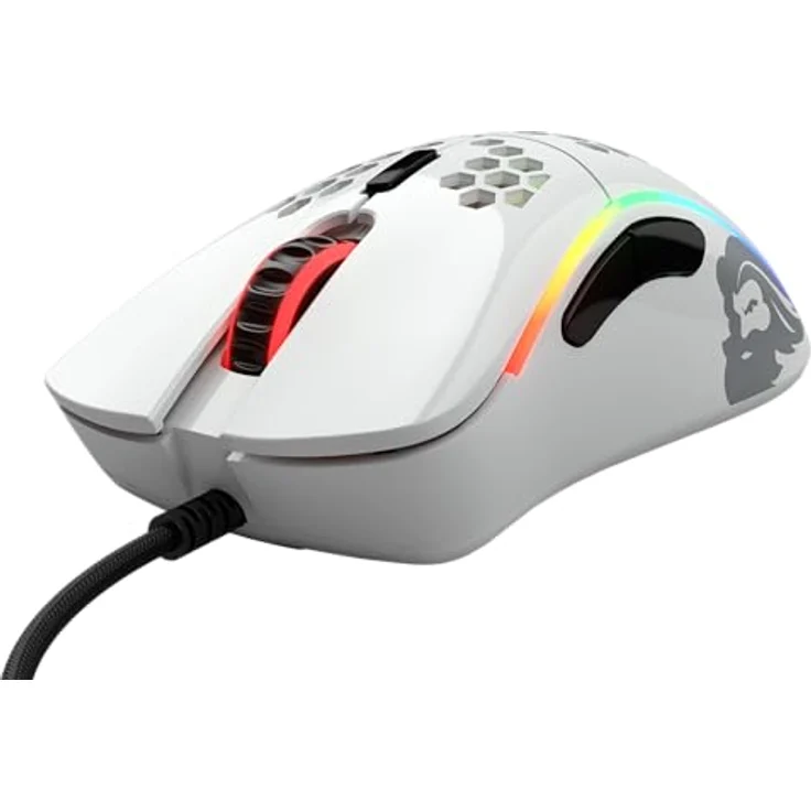 Glorious PC Gaming Race Model D- Gaming-Maus mit Kabel, Weiß Glänzend – Bild 3