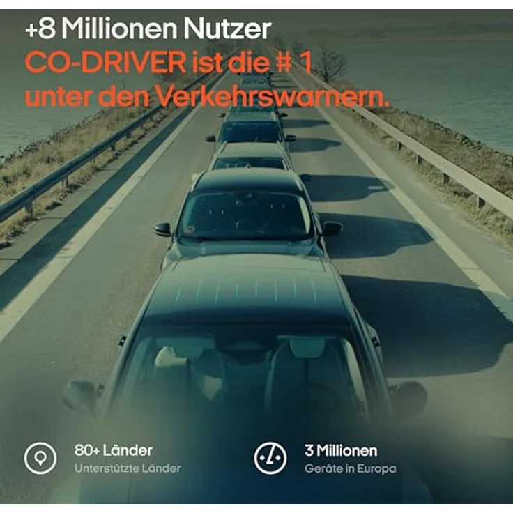 ooono Blitzerwarner CO-DRIVER NO1 Verkehrsalarm, Bluetooth, mit App, Echtzeitwarnung – Bild 6