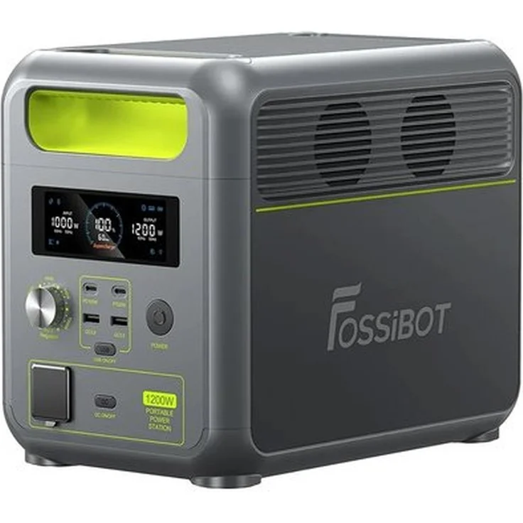 Fossibot FBP1200 1200-W Portable Powerstation mit Supercharge-Funktion, grün