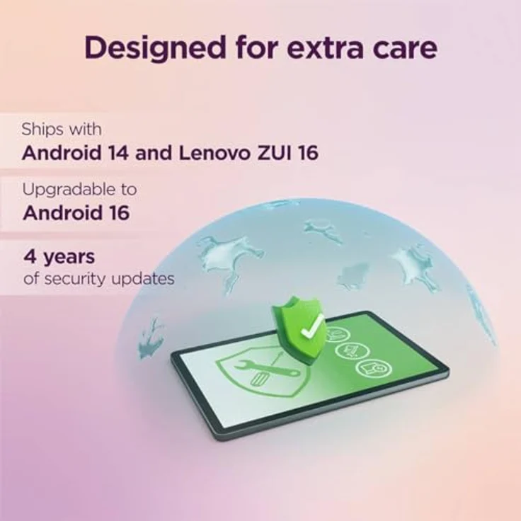 Lenovo Idg Tab Tb311fu, 10,1 Zoll Tablet mit 4 GB RAM, 64 GB Speicher, Android 14, IPS-Display, 8 MP Kamera, Bluetooth 5.3, Grau – Bild 4
