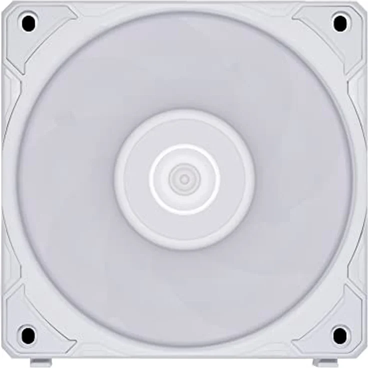 Lian Li UNI FAN P28 Gehäuselüfter, 3 Lüftergeschwindigkeiten, Fluid Dynamic Bearing, Daisy Chaining, 120mm, Einzelpackung, Weiß – Bild 5