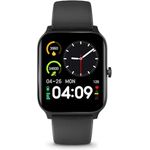 Nedis SmartLife-Watch - Multifunktions-Smartwatch, IP68, 14400 min Nutzungsdauer, Android/IOS, Schwarz