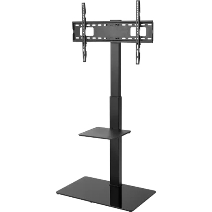 goobay 58526 TV Standfuss für Fernseher und Monitore zwischen 37“ und 70 Zoll (94-180cm) / Schwenkbar und Höhenverstellbar/Fernsehständer für Flat TV & Curved TV bis 40 kg Schwarz – Bild 1