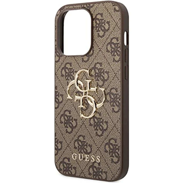 CG MOBILE Guess Handyhülle – iPhone 15 Pro Max Handyhülle in Braun 4G Big Metal Logo Logo Anti-Kratzer, langlebig, Hartschale mit zugänglichen Anschlüssen – Bild 5