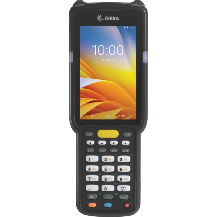 Zebra MC3300x Handheld Mobile Computer, Barcode-Scanner, 10,2 cm Touchscreen, 32 GB, Android 10, Schwarz