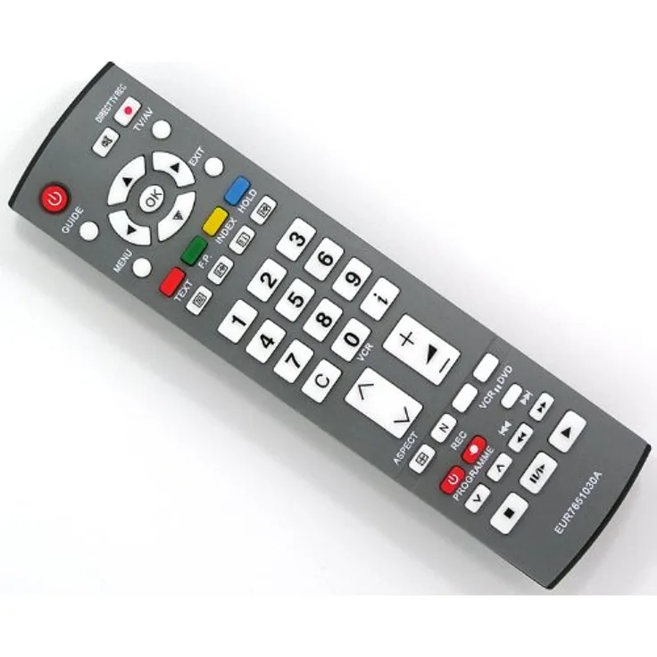Alltro Ersatz Fernbedienung für Panasonic EUR7651030A, vollfunktionsfähig, keine Programmierung erforderlich