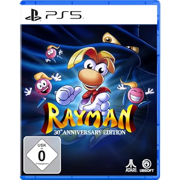 Atari Rayman: 30th Anniversary Edition - PS5, inklusive Stickerblatt, Postkarten, Wendecover und über 120 zusätzliche Levels