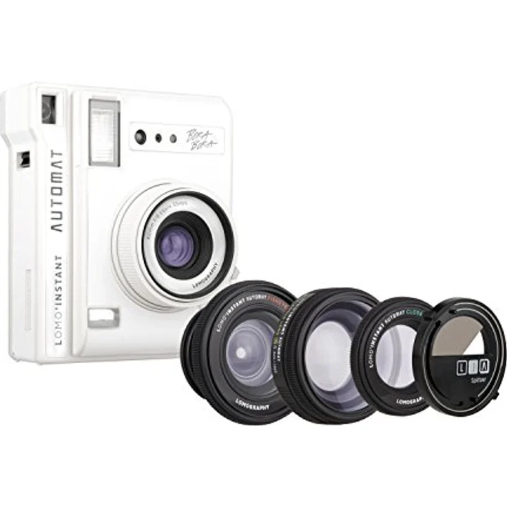 Lomography Lomo'Instant Automat Sofortbildkamera Bora Bora + Objektivaufsätze mit Weitwinkel-Objektiv, Close-Up Objektiv und Fisheye Objektiv – Bild 1