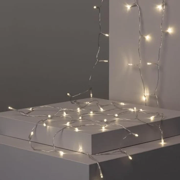 LEDKIA LIGHTING LED-Girlande Aussen Solar Lilac 5m 3000K Warmweiß, PVC Material, IP44 Schutz – Bild 3