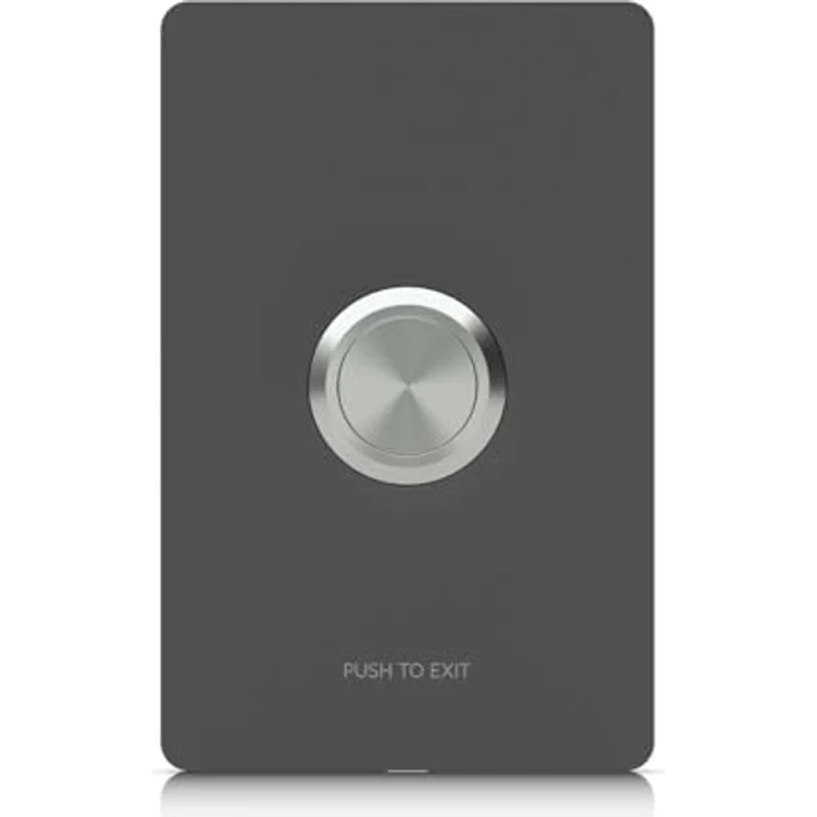Ubiquiti UA-Button, Push-to-exit für UniFi Access Hubs, langlebige Polycarbonat-Konstruktion, hoher Temperatur- und Feuchtigkeitstoleranz, für Innenbereich – Bild 2