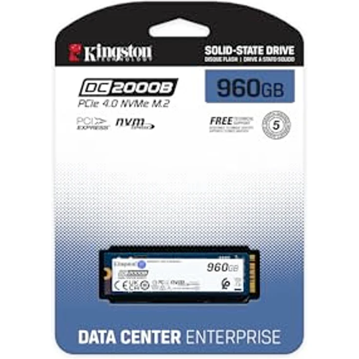 Kingston Data Center DC2000B PCIe 4.0 NVMe M.2 960G Enterprise SSD - SEDC2000BM8/960G, Hochleistungs-SSD für Rechenzentren – Bild 4
