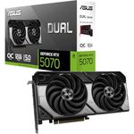 ASUS Dual GeForce RTX 5070 OC Edition, 12GB GDDR7 Grafikkarte mit NVIDIA Blackwell Architektur, DLSS 4, 3x DisplayPort 2.1b, 1x HDMI 2.1b, 2,5-Slot Design, PCIe 5.0