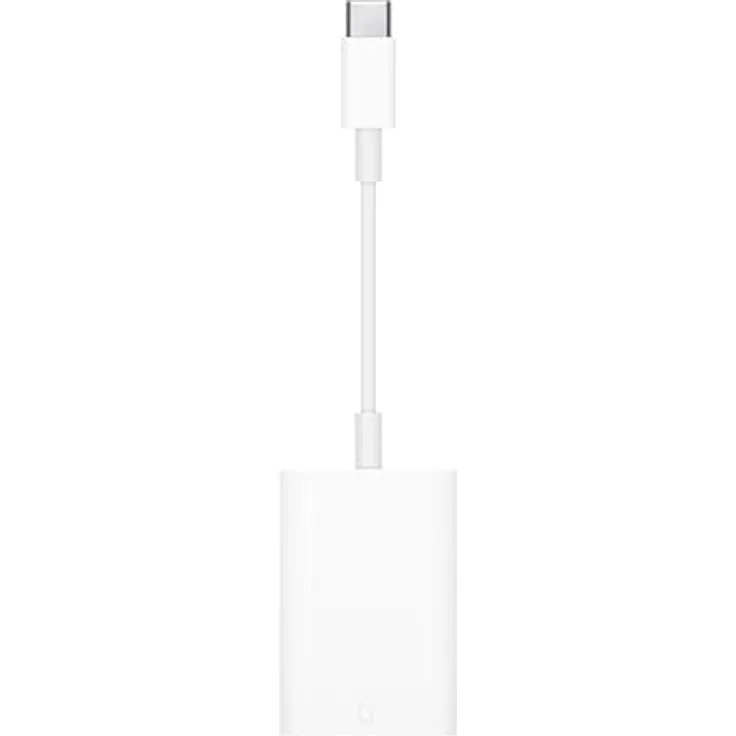 Apple USB‑C auf SD Kartenlesegerät, Übertragung von hochauflösenden Fotos und Videos mit UHS‑II Geschwindig­keiten