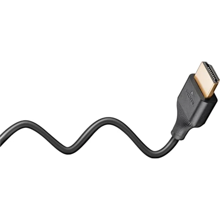 goobay Slim High Speed HDMI Kabel mit Ethernet, 5 Meter, 4K UHD @ 60Hz, bis zu 10,2 Gbit/s, ideal für PlayStation 5, Xbox ONE, Fire TV, platzsparendes Design – Bild 4