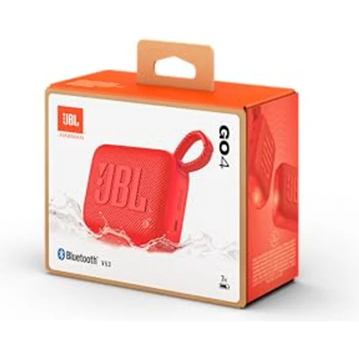 JBL Go 4 in Rot – Tragbare Bluetooth-Lautsprecher-Box Pro Sound, tiefem Bass und Playtime-Boost-Funktion – Wasserfest und staubfest – 7 h Laufzeit – Bild 5