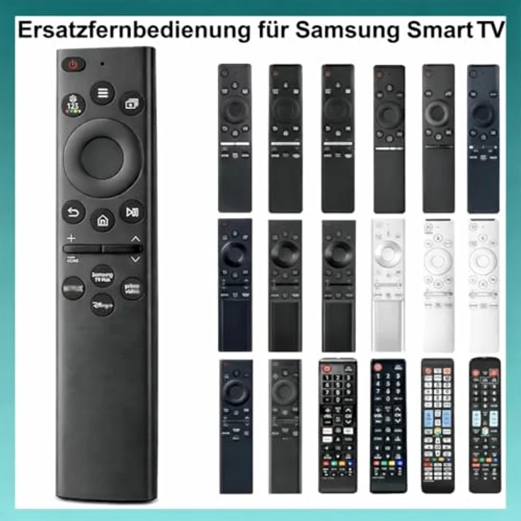 Mycotech Fernbedienung für Samsung Smart TV, Ersatzmodell BN59-01385A, sofort einsatzbereit, verbessert Signalübertragung, direktwahltasten für Netflix und mehr – Bild 2