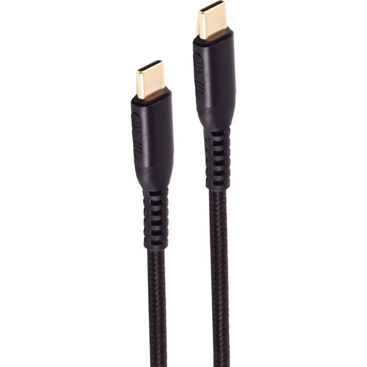 Shiverpeaks BS20-76035, 2 m USB-C Kabel, USB 2.0, 480 Mbit/s, vergoldete Stecker, flexibler Nylonmantel