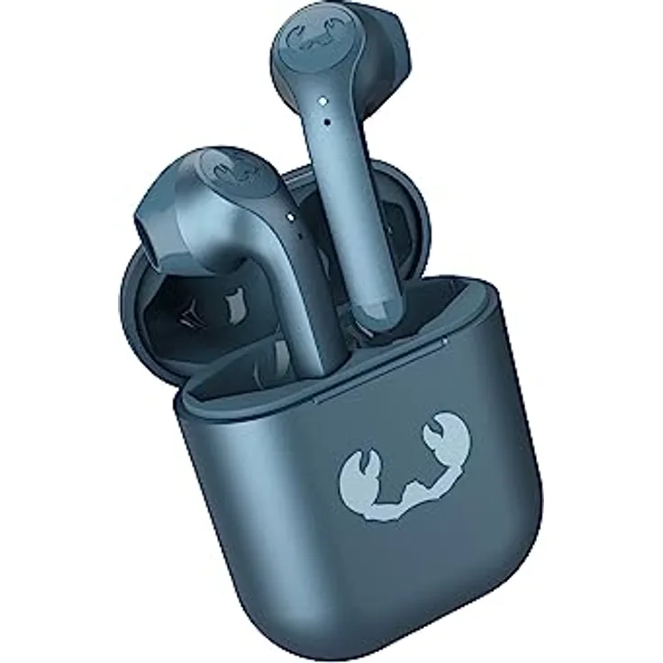 Fresh 'n Rebel Twins 3+, kabellose In-Ear-Bluetooth-Kopfhörer, kristallklare Musik und Telefonate, In-Ear-Erkennung, Mulitpoint-Bluetooth, 27 Stunden Spielzeit, spritzwasserfest (Dive Blue)