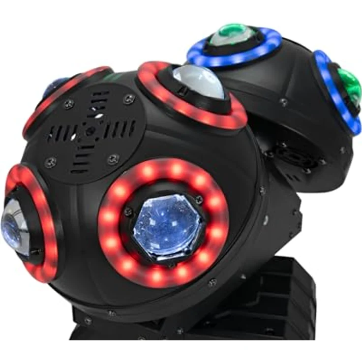Eurolite LED B-200 Hypno Double Ball, Strahleneffekt Licht Set mit automatischem und Musikmodus, hohe Energieeffizienz – Bild 6