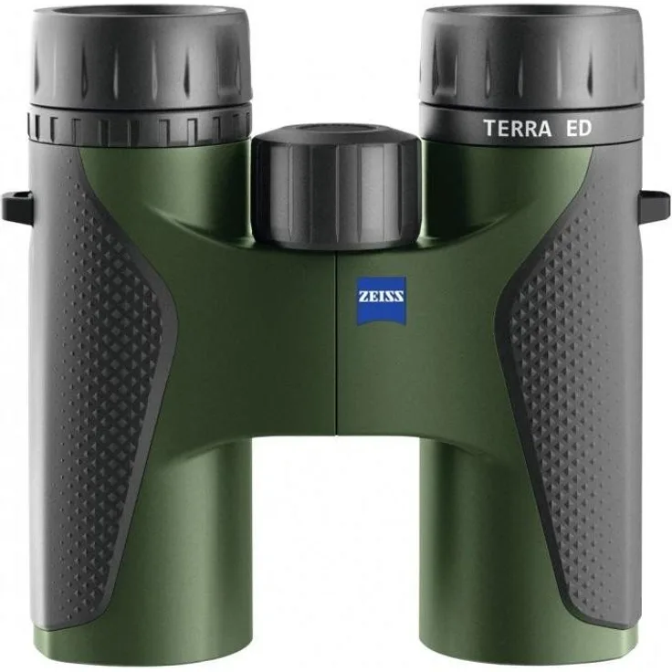 ZEISS Terra ED 8x32 Fernglas, robustes Beobachtungsgerät mit 8-fach Vergrößerung, schwarz/grün