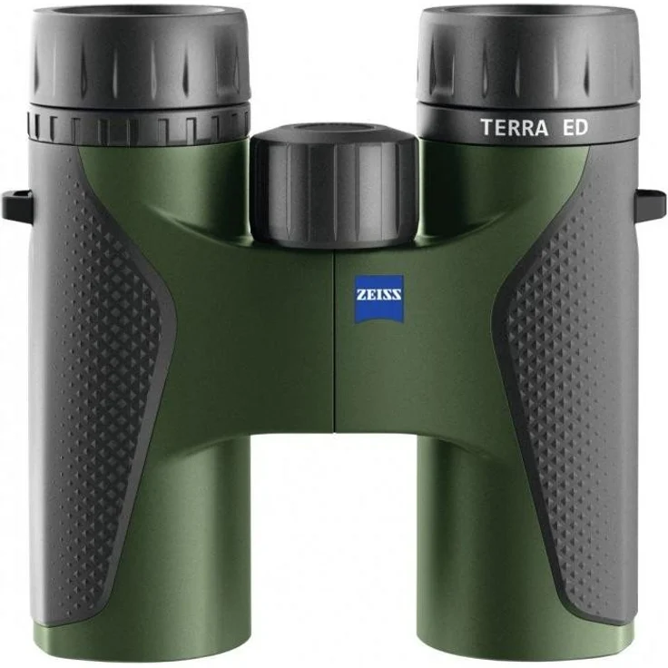 ZEISS Terra ED 8x32 Fernglas, robustes Beobachtungsgerät mit 8-fach Vergrößerung, schwarz/grün