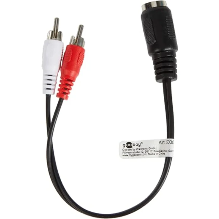 0.2m 2x Cinch Stecker auf 5-polig DIN Kupplung – Bild 2