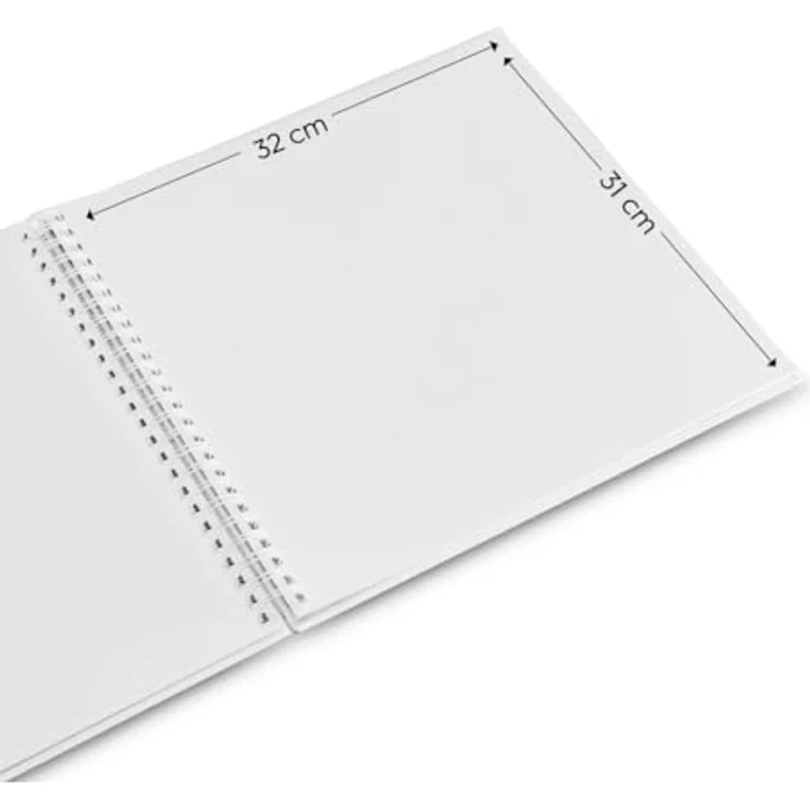 Hama Fotoalbum Fine Art, Spiral-Album mit individuellem Cover und 100 weißen Innenseiten, FSC-Mix, strukturierter Oberfläche – Bild 5